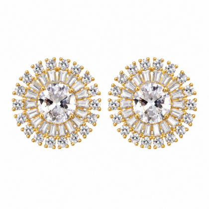 Kolczyki Crystal Royal Gold