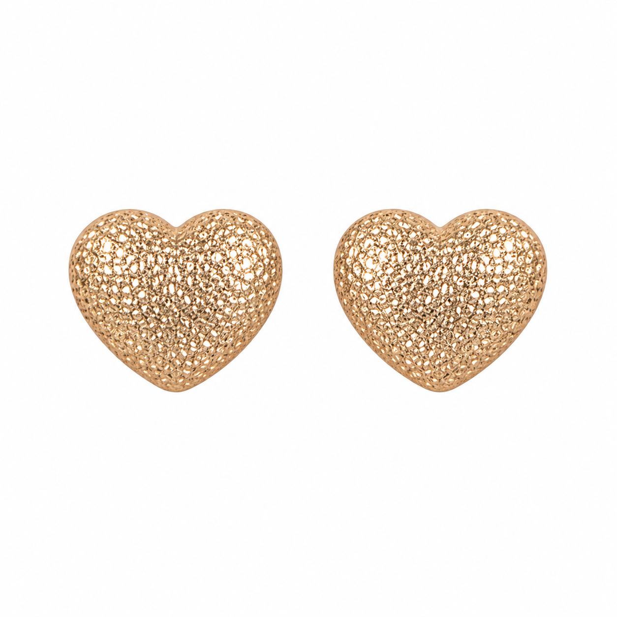 Kolczyki Rose Gold Heart