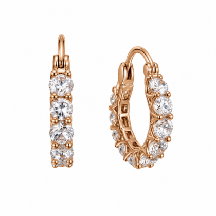 Kolczyki Rose Gold Sparkle